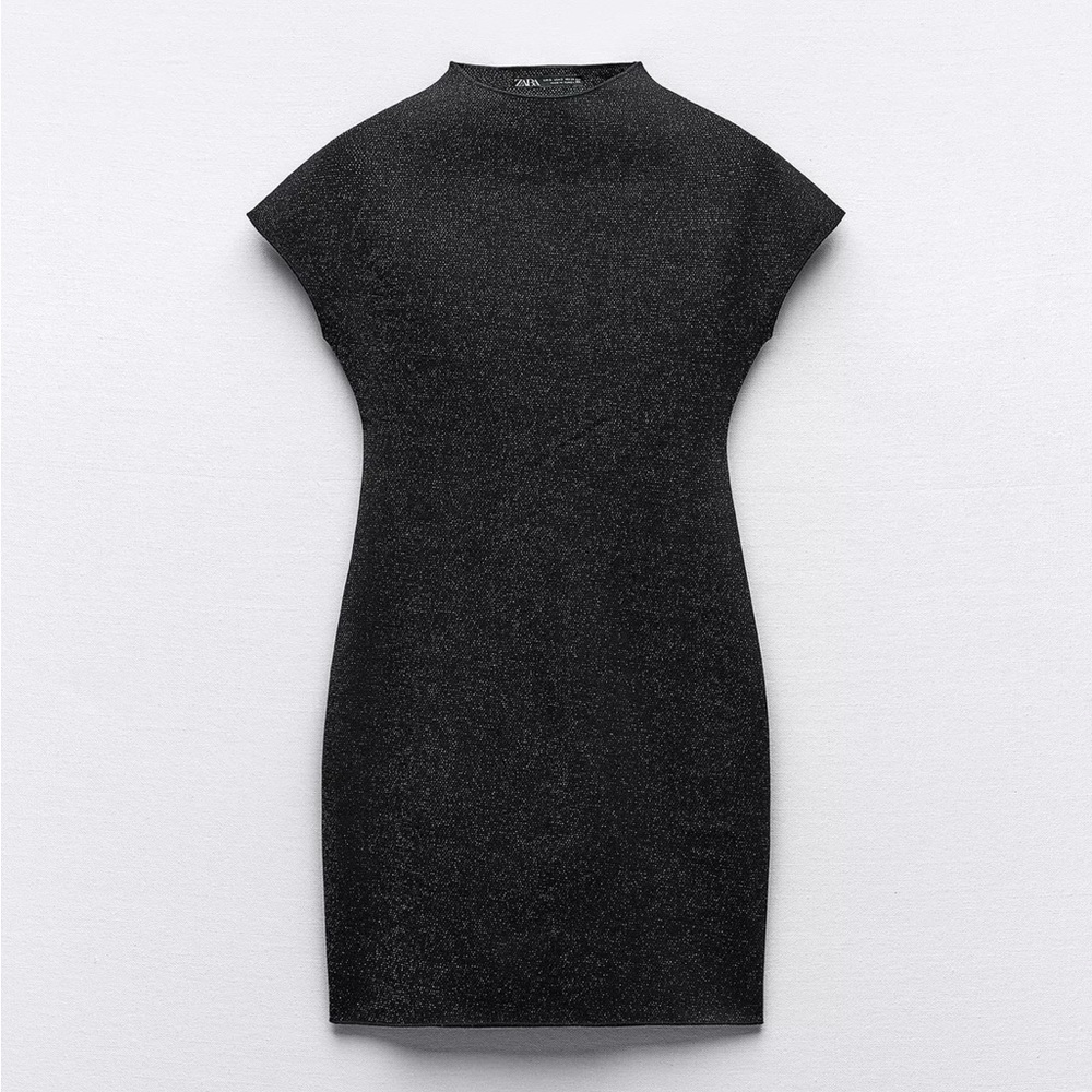 Zara NWT Black Sparkle Dress, Chic, Trendy, Night-out, Brand New, Never Worn